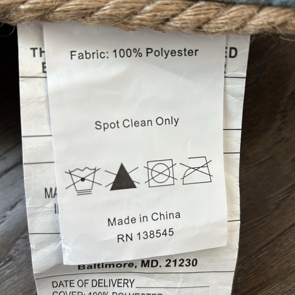 The Beach Solves Everything embroidered,rope trim, starfish, decorative pillow - Picture 7 of 8